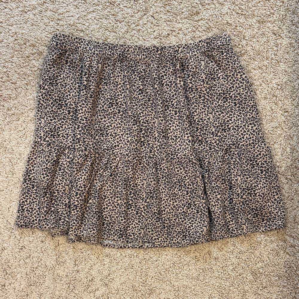 American Eagle Outfitters Leopard Print Mini Skirt